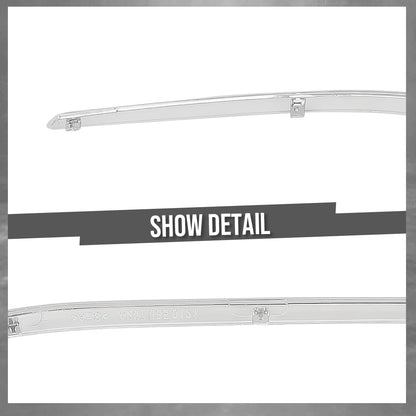 G-PLUS Pair Front Outer Bumper Face Bar Trim Compatible with Benz E350 / E550 Base Convertible 2-Door 2011-2013 2078852021, 2078851921, MB1047115, MB1046115 Silver