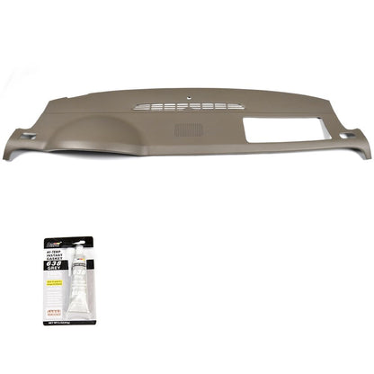 G-PLUS Molded ABS Dash Cover w/Speaker Compatible with Tahoe Suburban Yukon Avalanche 2007-2014 in Cashmere, Fit Chevy Silverado (LTZ ONLY)/ GMC Sierra (SLT/Denali ONLY) 2007-2013 (Beige)