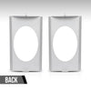 G-PLUS Behind Seat Cab Corner Speaker Mounting Brackets Compatible with Chevy GMC C10 Single Cab or Crew Cap Pickup 1973-1987, Fit 6x9 Speakers Silver