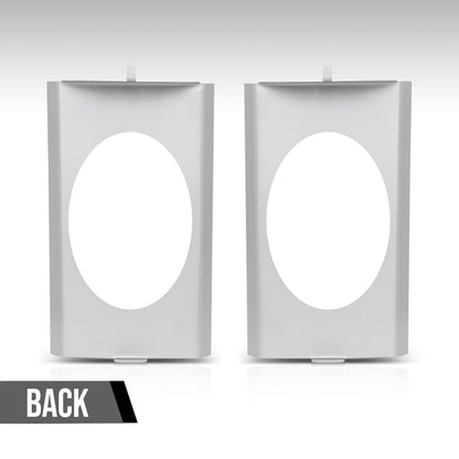 G-PLUS Behind Seat Cab Corner Speaker Mounting Brackets Compatible with Chevy GMC C10 Single Cab or Crew Cap Pickup 1973-1987, Fit 6x9 Speakers Silver