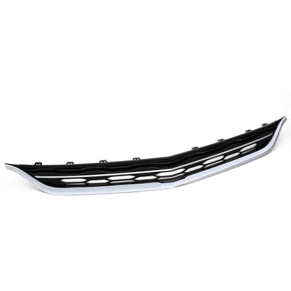 G-PLUS Chrome Front Bumper Upper Grille Assembly Compatible With 2016-2018 Chevy Malibu ABS Honeycomb Mesh Grille Replacement