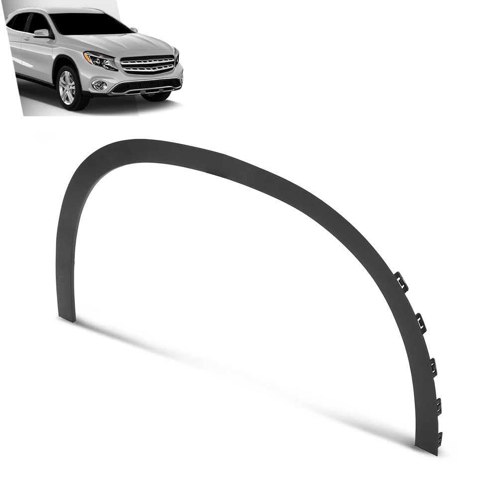 G-PLUS Fender Trim Molding Front Left Compatible with Benz GLA250 (submodel: 4Matic, Base) 2015-2020,Fit Benz GLA45 AMG 4Matic 2015-2019 Textured Black 1568852322