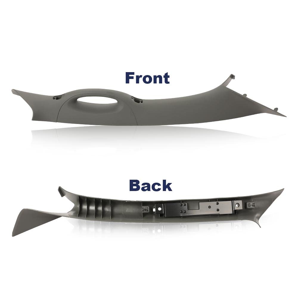 G-PLUS Front A Pillar Trim Handle Compatible with 2004-2008 F150, RH Passenger Side Inside Grab Handle 4L3Z1503598AAC(Grey)
