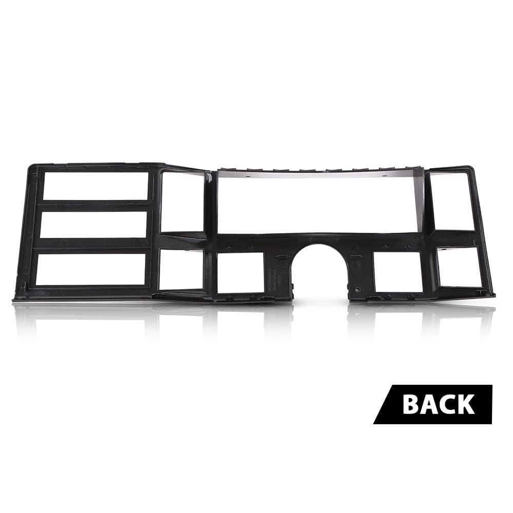 G-PLUS Dash Bezel Radio Surround Trim Compatible with 1984-1996 Jeep Cherokee XJ with Hole Silver