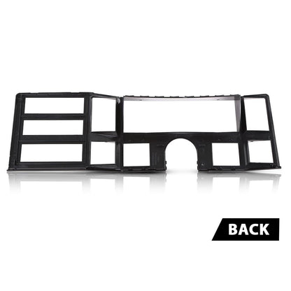 G-PLUS Dash Bezel Radio Surround Trim Compatible with 1984-1996 Jeep Cherokee XJ with Hole Silver