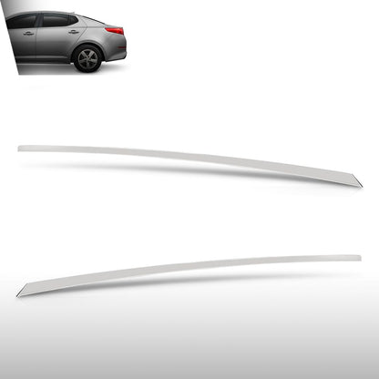 G-PLUS Rear Door Frame Molding Trim Pair Compatible with Kia Optima 2011-2015 838502T000, 838602T000 Silver