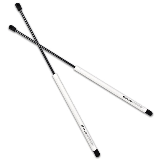 【Multi-Colored】 G-PLUS 13.3 Inches 80lb/380N Gas Hood Struts, Gas Shock Lift Supports Compatible with 1997-2006 F150 F250 Expedition Front Hood Gas Spring (Matt White)