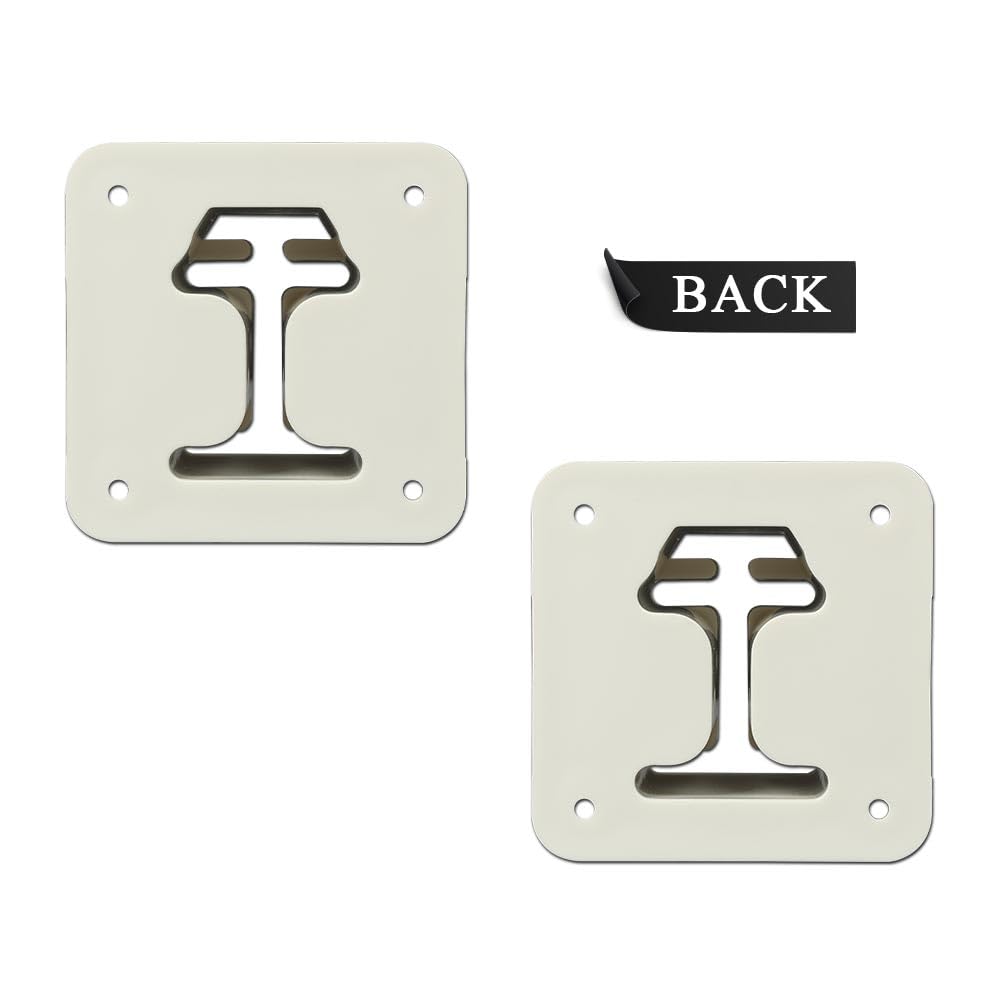 G-PLUS Ladder Flanges Fit Heavy Duty Resin in-Pool Above Ground Swimming Pool Ladder White