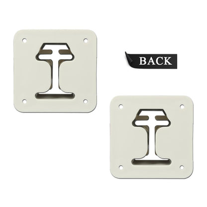 G-PLUS Ladder Flanges Fit Heavy Duty Resin in-Pool Above Ground Swimming Pool Ladder White