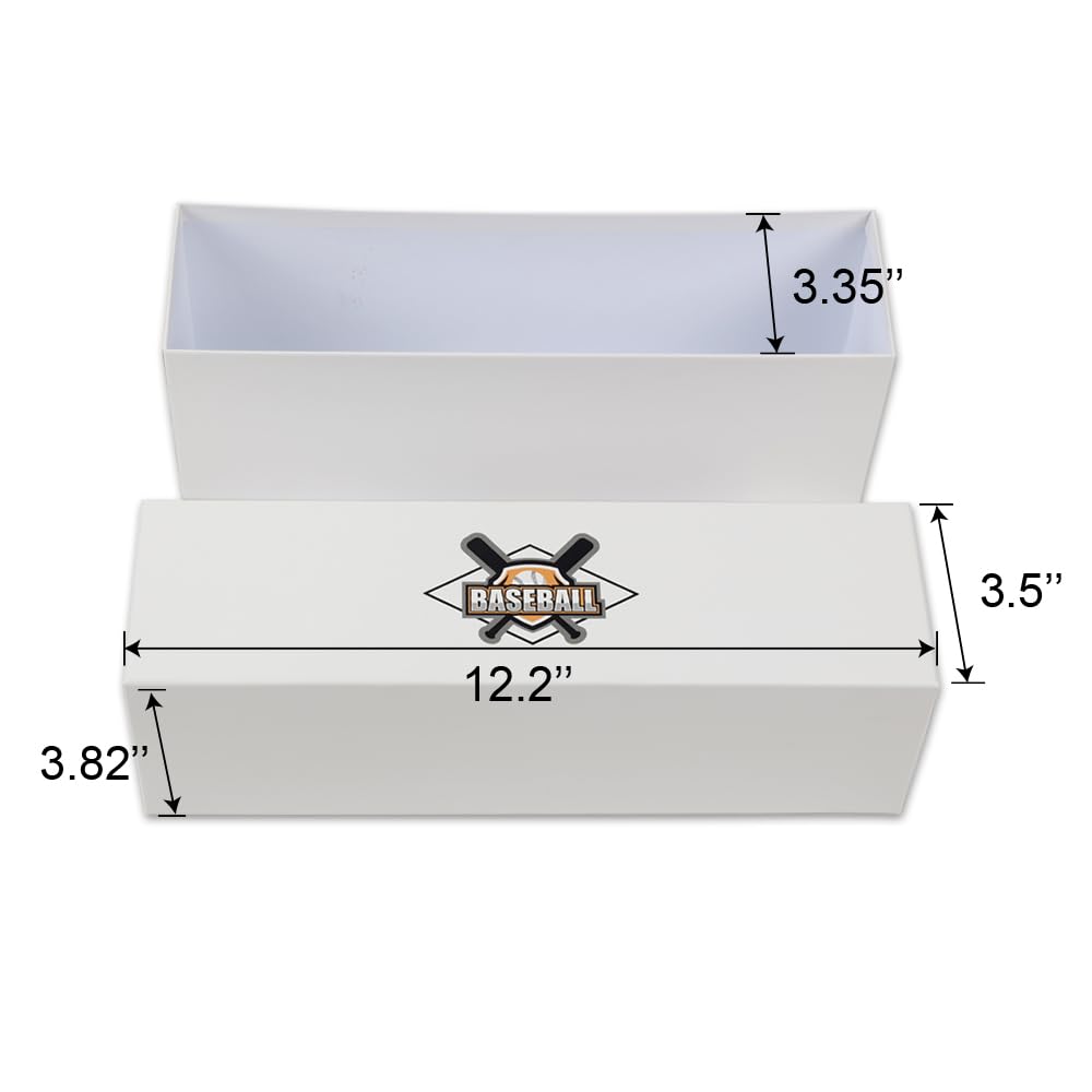 G-PLUS White Graded Card Storage Box, Graded Card Storage Holder Container Holds 50-55