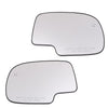 G-PLUS Mirror Glass Power Heated Compatible with Chevy Silverado 1500 1999-2006 /Fit GMC Sierra 1500 1999-2006 / Fit Cadillac Escalade 2002-2006 Driver & Passenger Side Mirror Glass Set