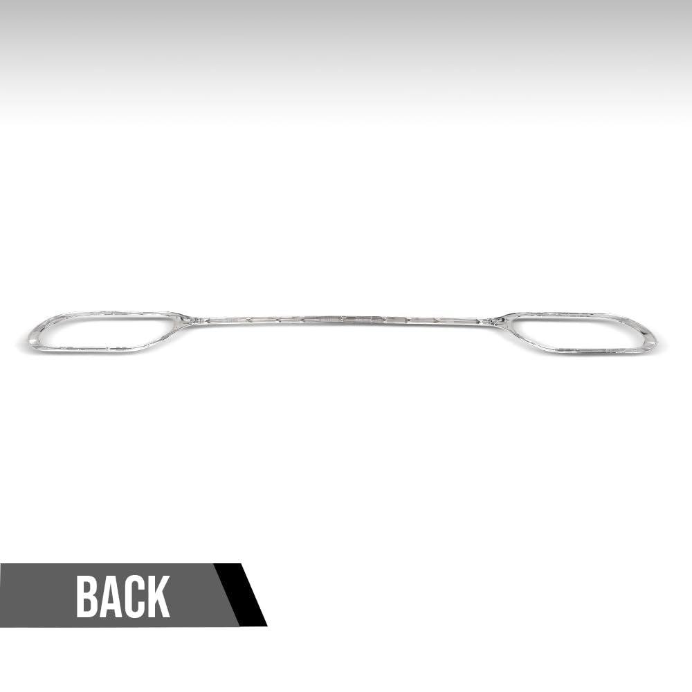 G-PLUS Rear Trim Strip Set 3 Pcs Compatible with Benz W222 S-Class S450 S500 S560 2018-2020 2228853000, 2228852900 Silver