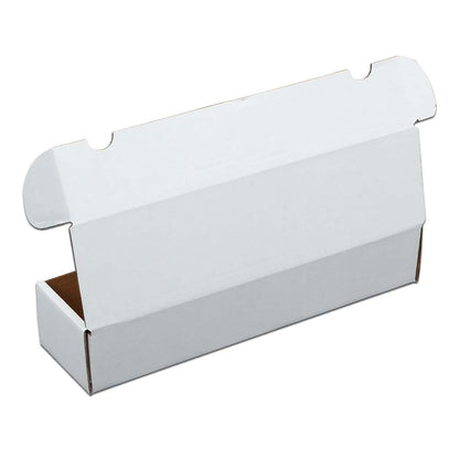 G-PLUS 25pcs Trading Sports Card Storage Box 800 Count White Corrugated Cardboard Box Versatile Card Storage Box (Card not included)