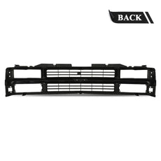 G-PLUS Front Bumper Grille for Chevy Silverado Blazer C/K 1500 2500 3500 1994-2000 Black Close-up View