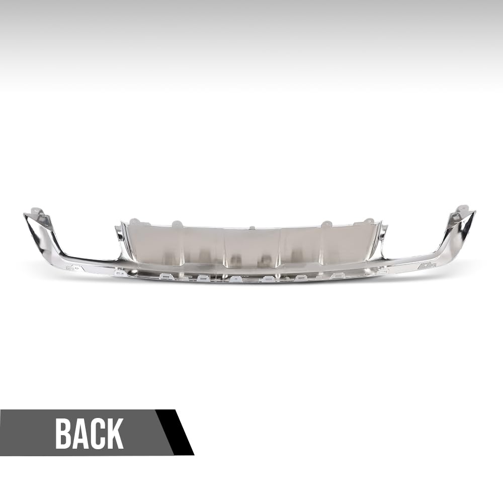 G-PLUS Rear Lower Bumper Skid Plate Cover Compatible with Benz GLK250 GLK350 2013-2014 Not Fit Models with AMG Style Bumpers or Tow Hitch Package 2048857423, 204 885 7423 Silver