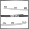 G-PLUS Front Bumper Outer Molding Trim Compatible with BenzGLE450 4Matic 3.0L L6 - Electric/Gas 2020-2025 1678858403, 1678858303 Silver
