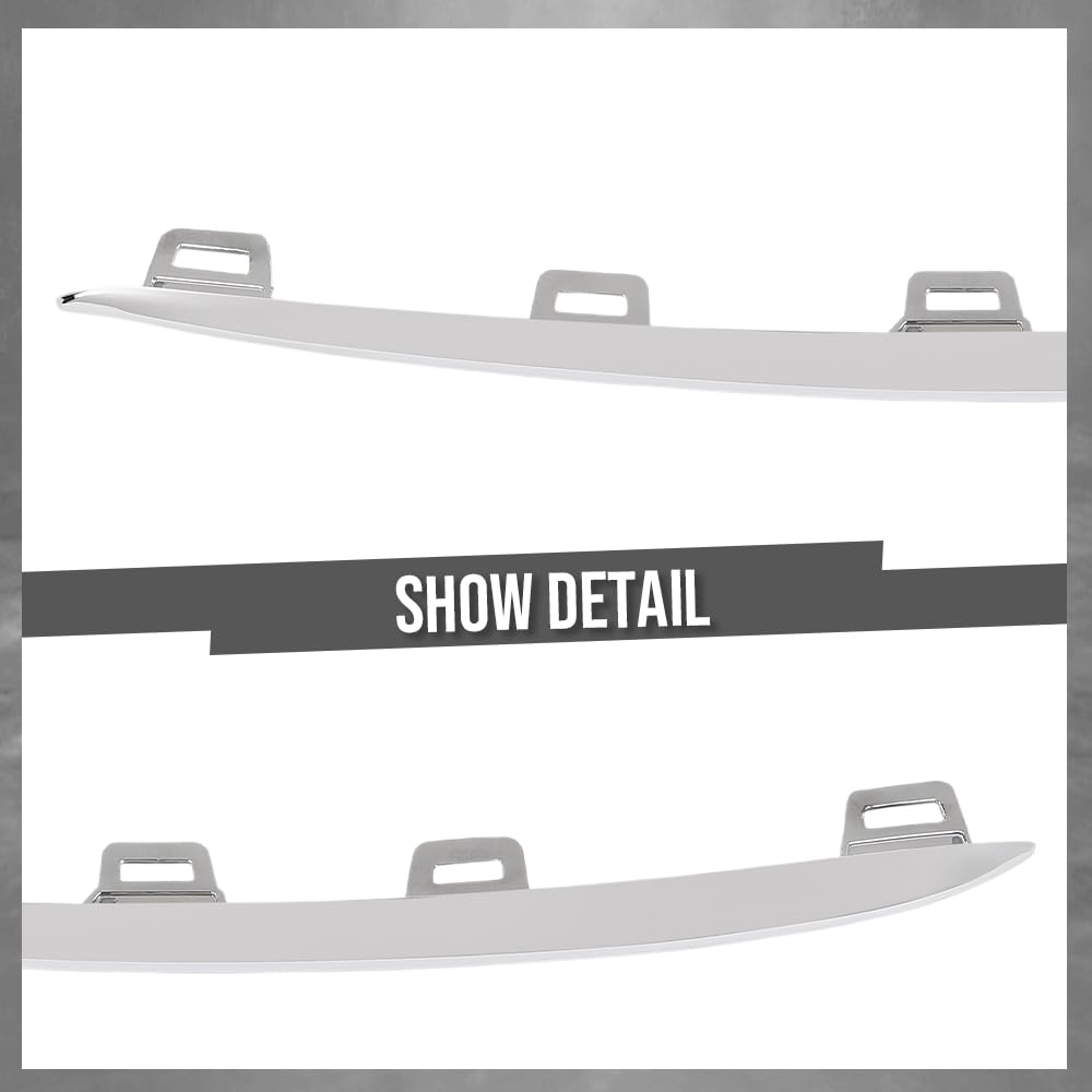 G-PLUS Front Bumper Outer Molding Trim Compatible with BenzGLE450 4Matic 3.0L L6 - Electric/Gas 2020-2025 1678858403, 1678858303 Silver