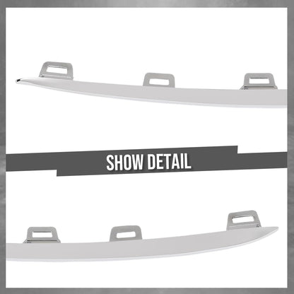 G-PLUS Front Bumper Outer Molding Trim Compatible with BenzGLE450 4Matic 3.0L L6 - Electric/Gas 2020-2025 1678858403, 1678858303 Silver