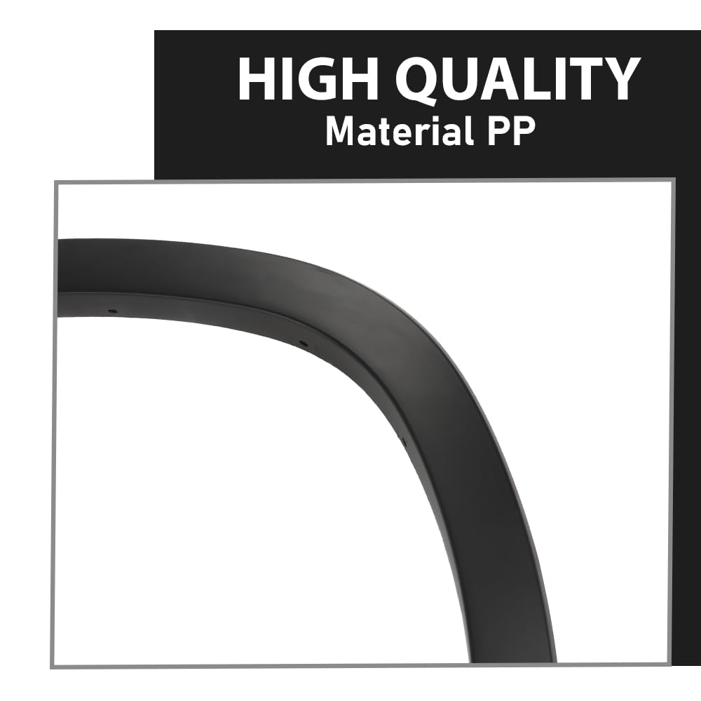 G-PLUS Fender Flares Compatible with Dodge Ram 1500 2019-2024, Not Fit 1500 Classic & Rebel & TRX Models 4PCS