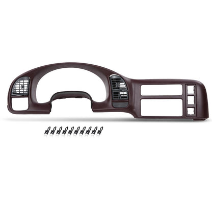 G-PLUS Dash Radio Cluster Trim Bezel Panel Compatible with Chevy Astro GMC Safari 1995-2005 15718197 Dark Red