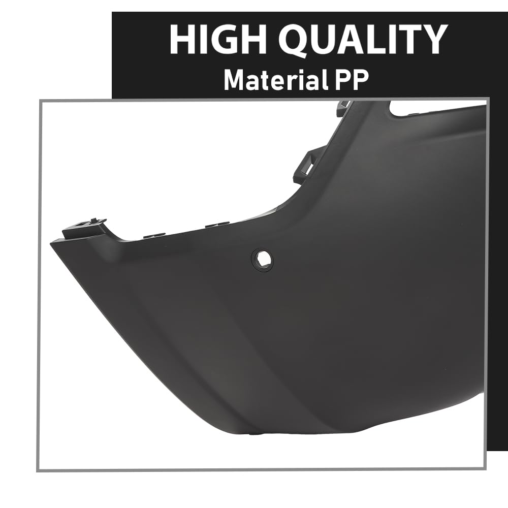 G-PLUS Rear Lower Bumper Cover Fascia Compatible with Jeep Cherokee 2019-2023, Fit Models with Advanced Park Assist System, 68407957AA, CH1100A49, Black