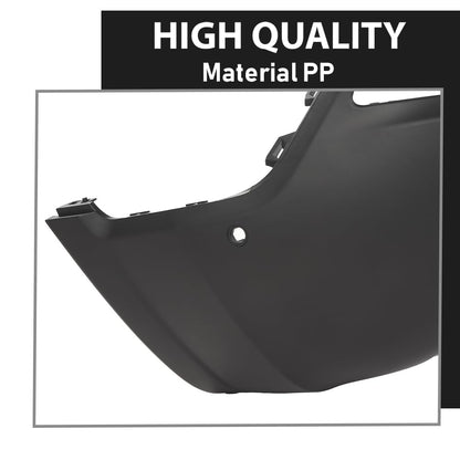 G-PLUS Rear Lower Bumper Cover Fascia Compatible with Jeep Cherokee 2019-2023, Fit Models with Advanced Park Assist System, 68407957AA, CH1100A49, Black