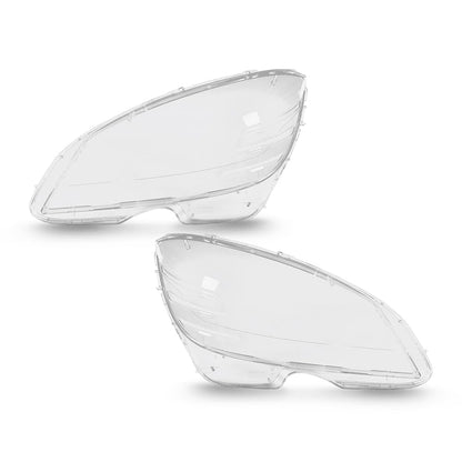 G-PLUS Headlight Lens Cover Compatible with Benz C-Class W204 C180 C200 C260 C280 C300 200K 180K 2008-2011 2048208761, 2048208861 Left & Right Front Headlamp Lens Cover Clear
