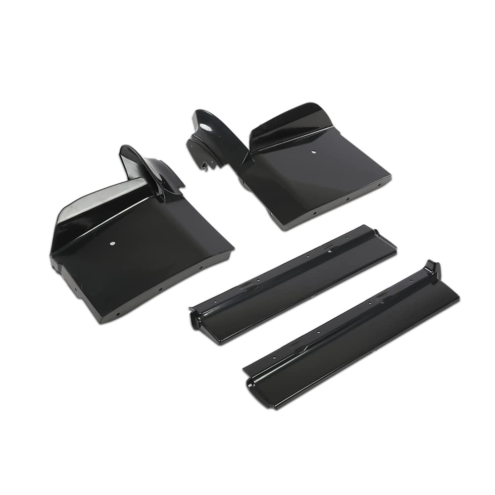 G-PLUS Front Bumper Fillers Set Compatible With 1979-1985 Eldorado 4pcs Black Painted Front Bumper Fillers