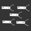 G-PLUS Door Trim Molding Retaining Clip Lower Chrome Compatible with Oldsmobile Cutlass 1981-1988 Clip Mounting Retainer Kit 5 PCS