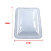 G-PLUS Skylight Cover Exterior Semi-Transparent Camper Skylight Compatible with Most models 17.5" X 26.75" Plastic Cover