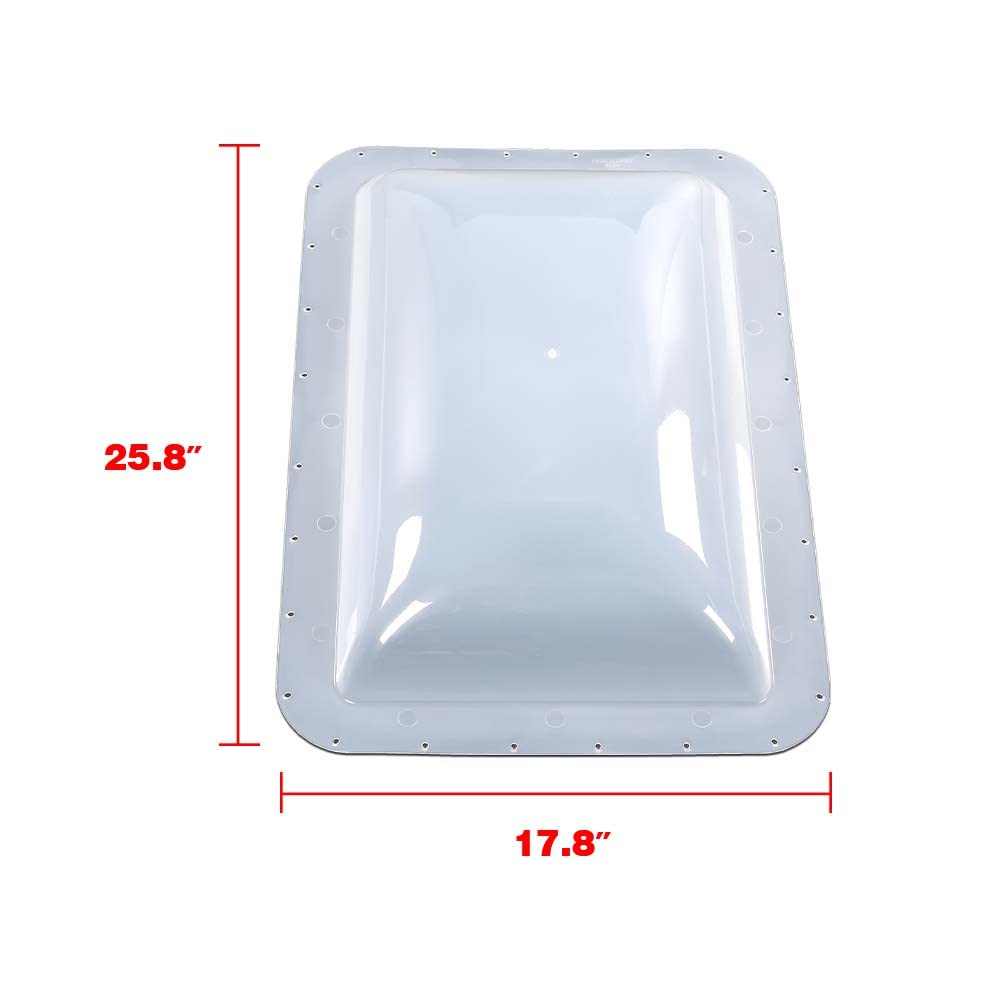 G-PLUS Skylight Cover Exterior Semi-Transparent Camper Skylight Compatible with Most models 17.5" X 26.75" Plastic Cover