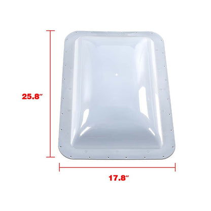 G-PLUS Skylight Cover Exterior Semi-Transparent Camper Skylight Compatible with Most models 17.5" X 26.75" Plastic Cover
