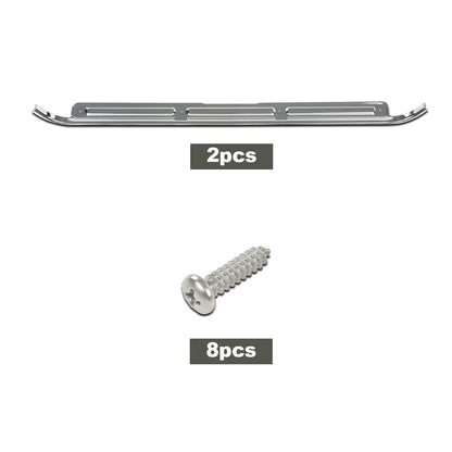 G-PLUS Chrome Door Sill Plates 2pcs Compatible with Chevy GMC Truck C10 C20 1967-1972 Car Door Sill Protector Step Scuff Plate w/Hardware Car Door Sill Steps Covers Scratch Pad