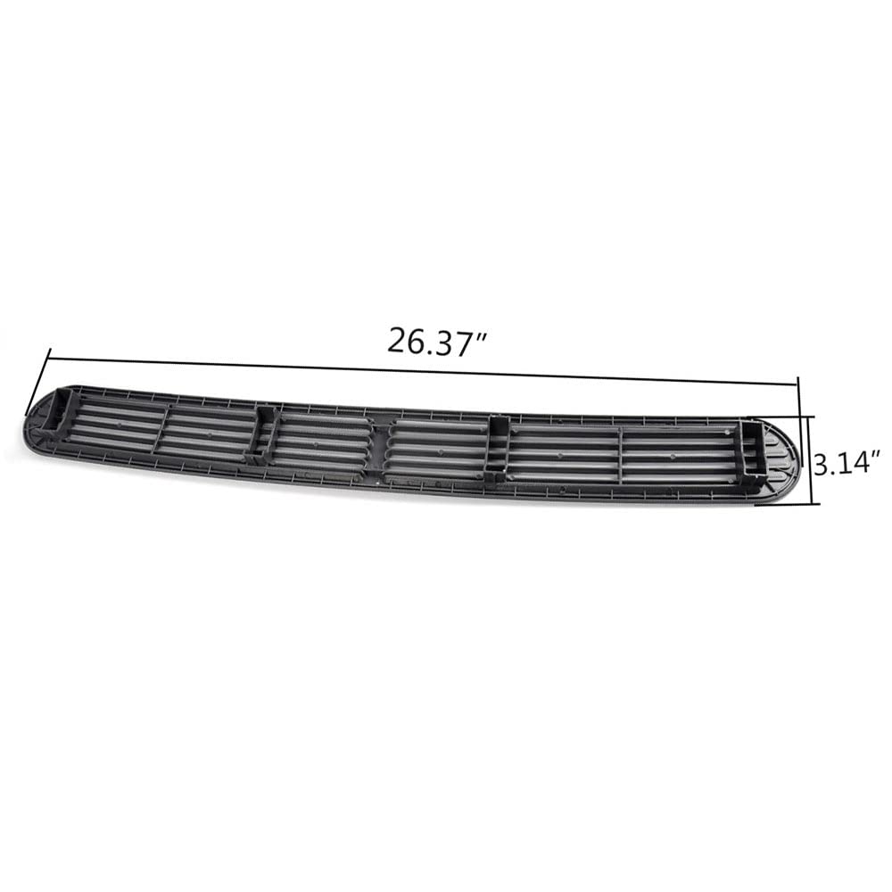 G-PLUS Dash Defrost Vent Cover Grill Grille Panel Compatible with Chevy Blazer S10/ GMC Jimmy Sonoma/Oldsmobile Bravada 1998-2005, Graphite Grey