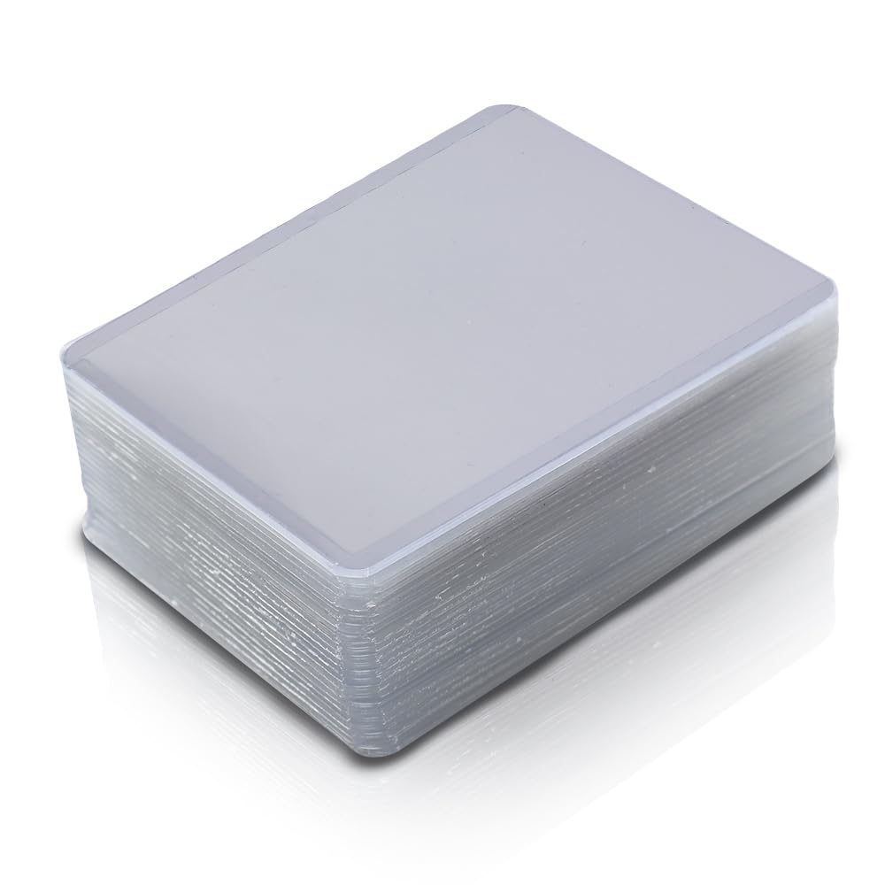 G-PLUS 25PCS 3"X4" Top Loads Card Sleeves, Hard Plastic Baseball Card Protectors,Sportcards Football Game Cards Card Holder, Clear Collecting Trading Card Sleeves 1.5MM