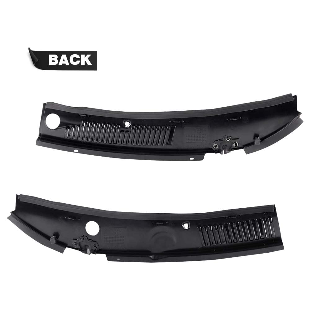 G-PLUS 2Pcs Windshield Wiper Cowl Vent Grille Grills Panel Hood Compatible with Ford Mustang GT SVT 1999 2000 2001 2002 2003 2004