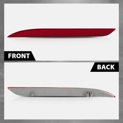 G-PLUS Pair Rear Bumper Reflector, Compatible with Ford Mustang EcoBoost 2015-2017, LH Driver & RH Driver Side 2PCS, FR3Z15A448A, FR3Z15A449A
