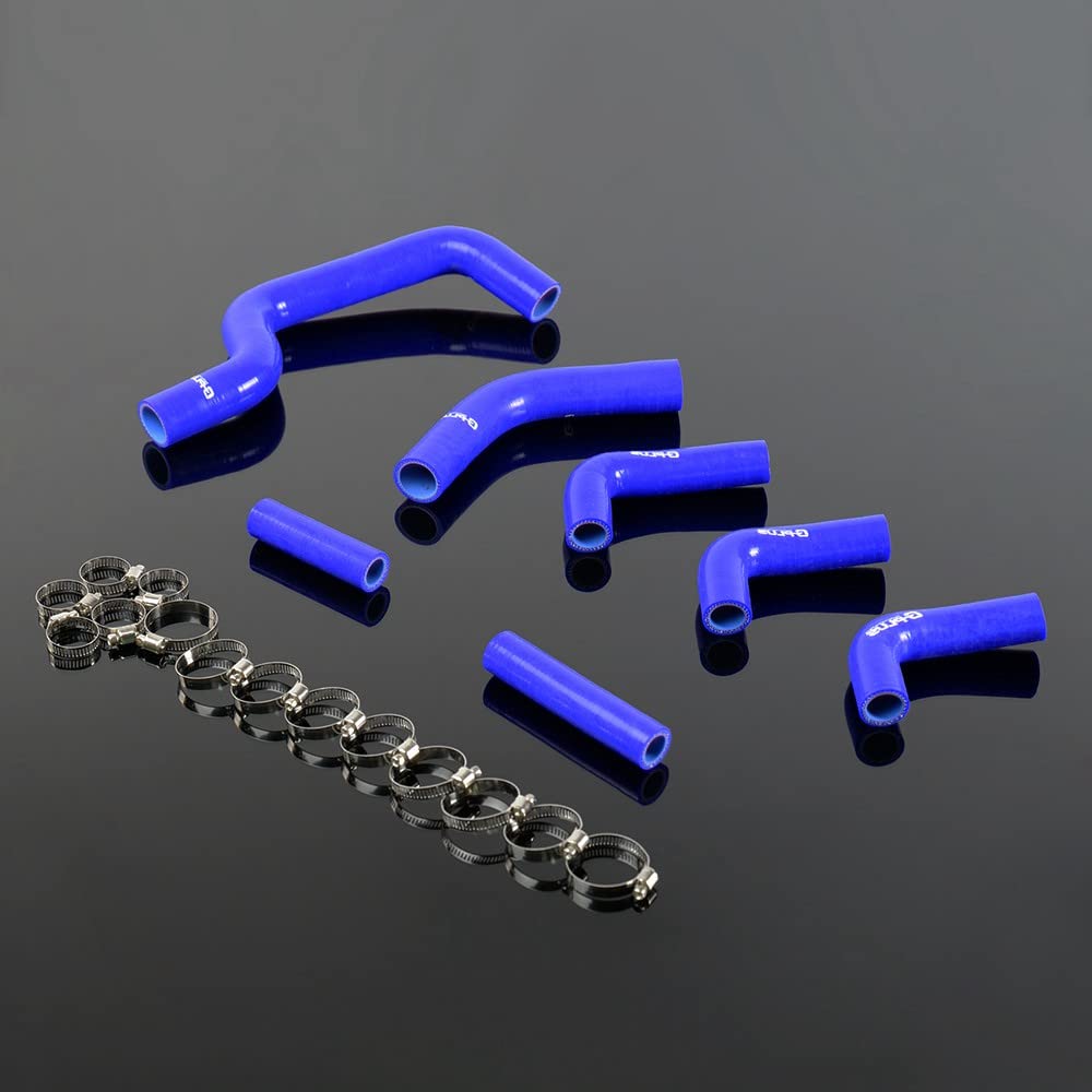 G-PLUS Silicone Radiator Tube Kit Compatible With Ducati Monster S4RS 2005 2006 Blue