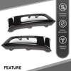 G-PLUS Pair Front Fog Light Lamp Trim Bezel Black Compatible with Land Rover Range Rover Sport Without SVR 2014-2017