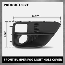 G-PLUS Fog Light Cover for Subaru WRX 2015-2017 WRX STI 2015-2017 Additional Angle