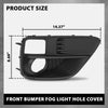 G-PLUS Front Bumper Fog Light Hole Cover Compatible with Subaru WRX 2015-2017,Fit Subaru WRX STI 2015-2017,Fit For Models With Fog Lamps 57731VA010