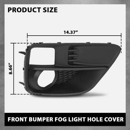 G-PLUS Front Bumper Fog Light Hole Cover Compatible with Subaru WRX 2015-2017,Fit Subaru WRX STI 2015-2017,Fit For Models With Fog Lamps 57731VA010