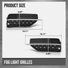 G-PLUS Fog Light Hole Cover Set Left & Right Side Compatible with Volvo XC90 2016 2017 2018 2019 313830440, 313830457 Chrome Black