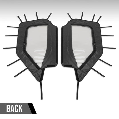 G-PLUS Soft Upper Doors Compatible with Polaris RZR XP 1000 and RZR XP Turbo 2014-2022 Fit Polaris RZR S 1000 2016-2020 Black 2 Pcs