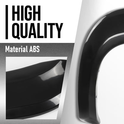 G-PLUS Fender Flares Compatible with GMC Sierra 1500 2007 2008 2009 2010 2011 2012 2013, Only Fit Short Bed 69.3" Fleetside Factory Style Smooth Black