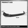 G-PLUS Rear Lower Bumper Cover Fascia Compatible with Toyota RAV4 SE 2016 2017, Fit Toyota RAV4 2016 2017 2018, 521690R010, Black