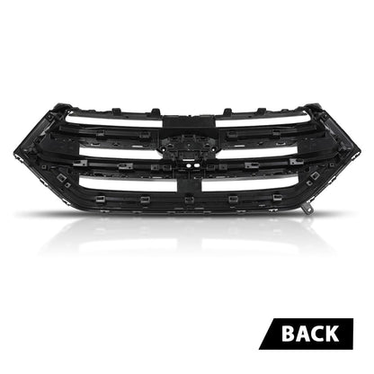 G-PLUS Front Upper Grille W/Camera Hole, Compatible with Ford Edge 2015-2018, Gloss Black, FT4Z8200DA, FO1200562C Black