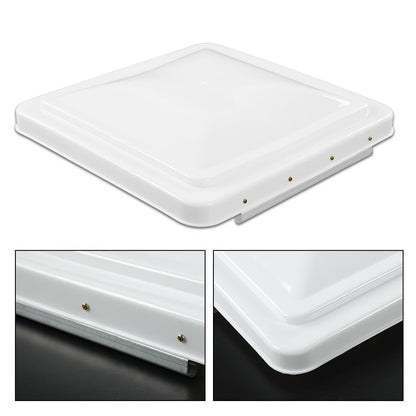 G-PLUS Replacement Roof Vent Cover Camper RV Trailer 14" x 14" Fit for Ventline pre-2008 and Elixir Style Pin 1994 and Newer White 2pcs, Accessories is not assembled