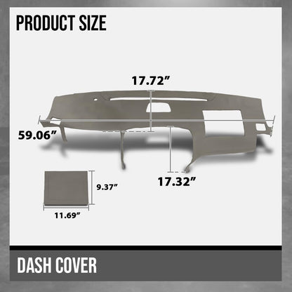 G-PLUS TPE Dash Cover Dashboard Compatible with LX GX470 2003-2009 w/Speaker Gray