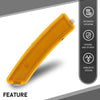 G-PLUS Front Left Bumper Reflector Side Marker Light Lamp, Compatible with Lincoln MKZ 2013-2016, Driver Side, DP5Z13A565F, FO1084100C